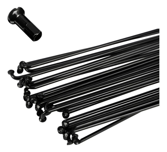 Rayo Y Niple De Bicicleta 294mm Con Nipple X Ud Sumart Negro