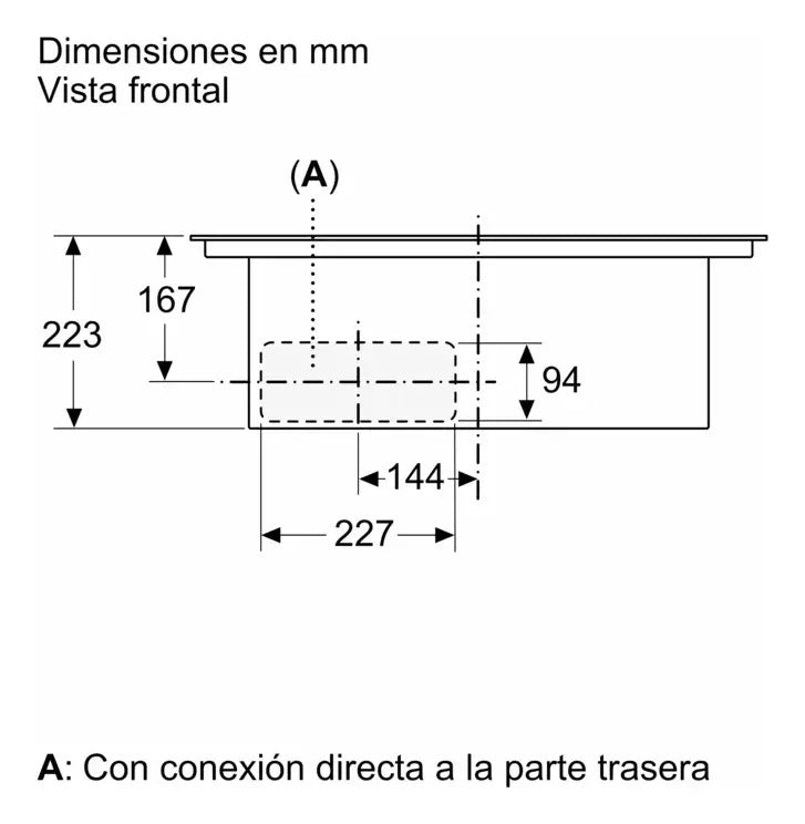 Placa De Inducción Bosch Pvq731h26e C/extractor - Negro