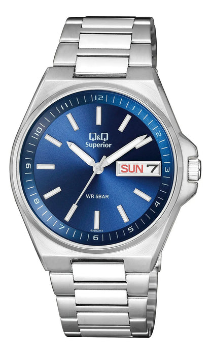 Reloj Q&q Metal Hombre 40mm S396j212y - Plateado