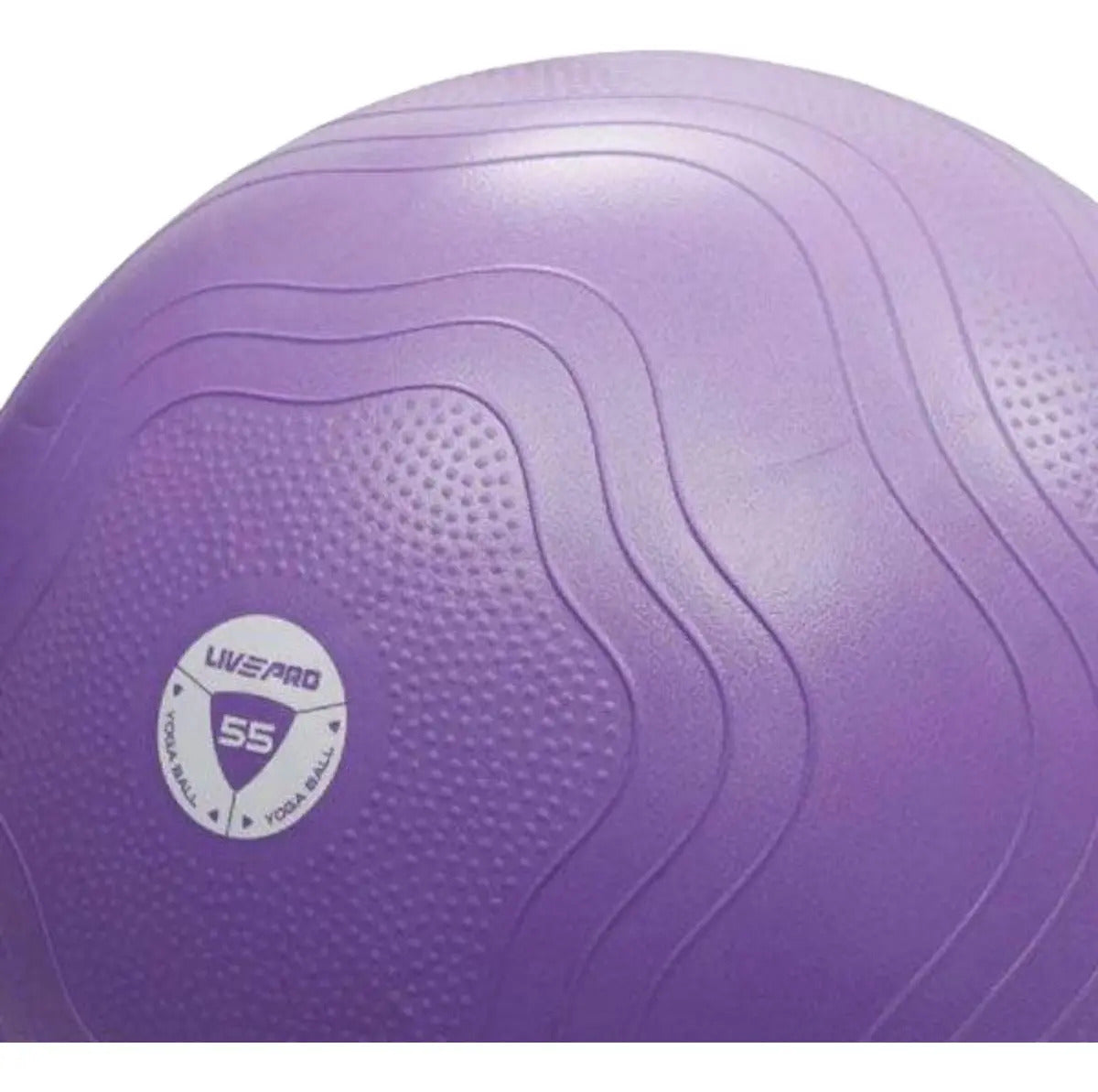 Pelota Pilates Fitball Antideslizante 55cm Livepro Violeta