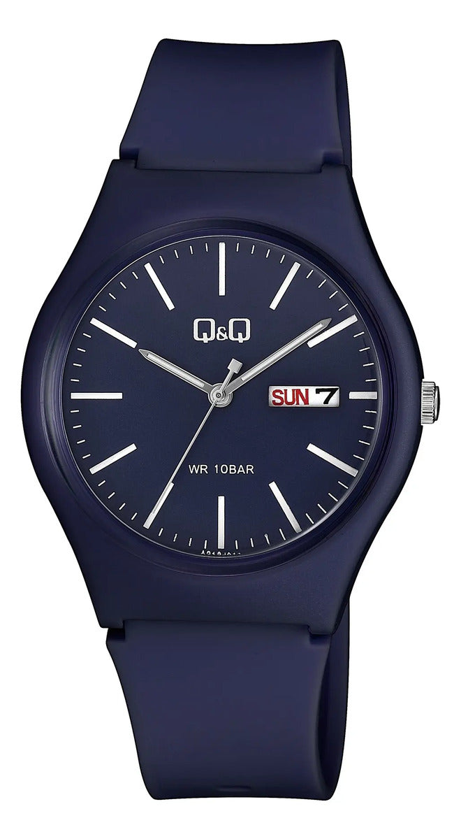 Reloj Q&q Silicona Hombre 38mm A212j012y - Negro