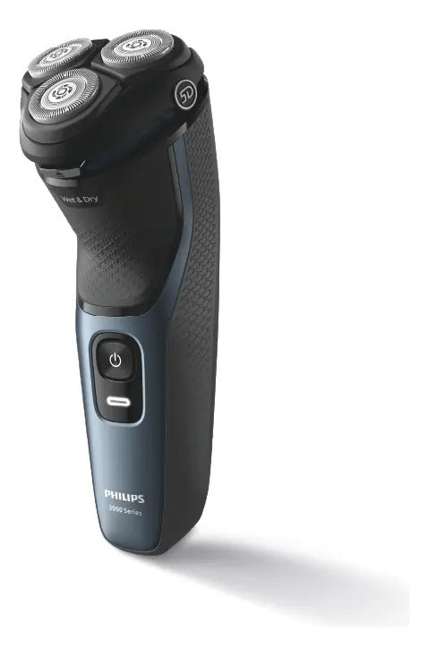 Afeitadora Philips S3144 Serie 3000 Seco Húmedo Negro Y Celeste