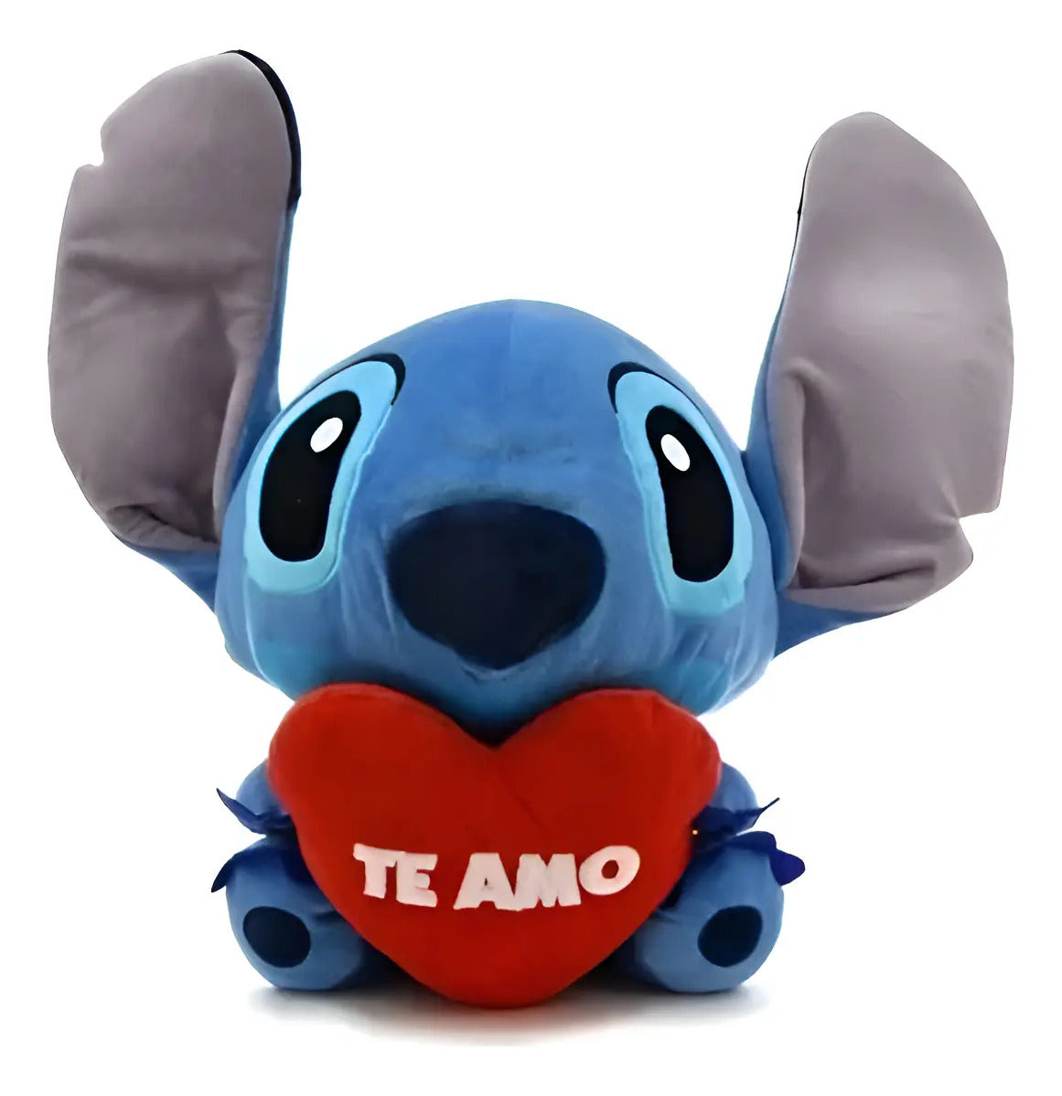 Peluche Stitch Con Corazón 40 Cm - Azul