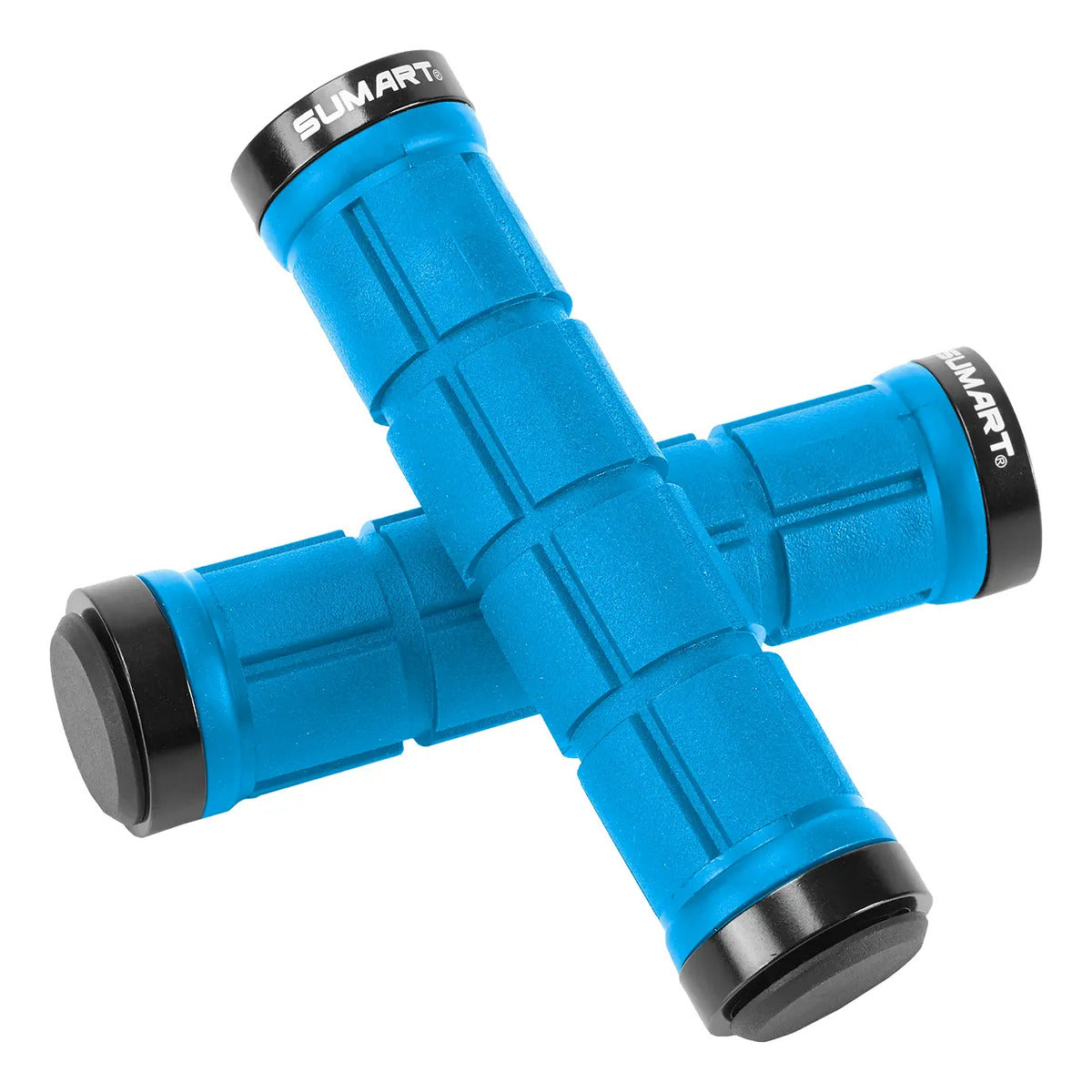 Puño Grip Mango Bicicleta 132mm Dual Lock Sumart - Azul