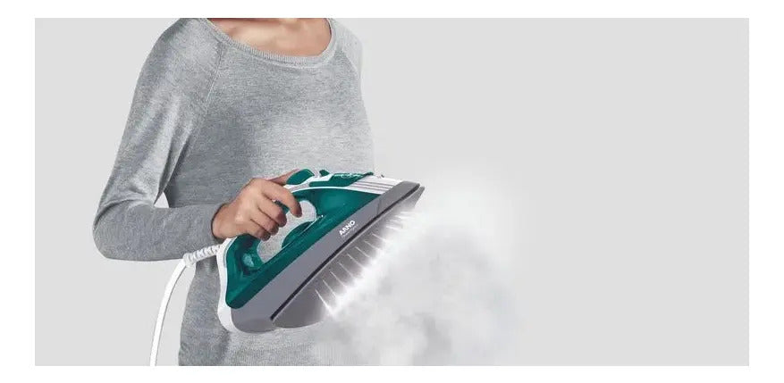 Plancha De Vapor Eléctrica Arno Steamgliss - Verde Oscuro