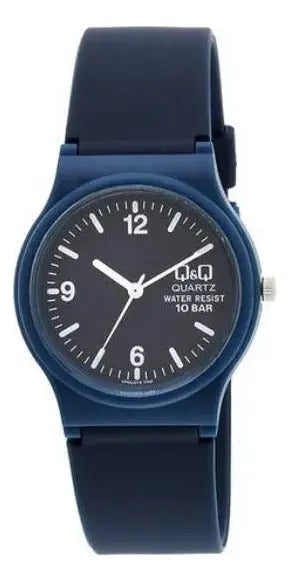 Reloj Q&q Silicona Hombre 34mm Vp46j015y - Azul