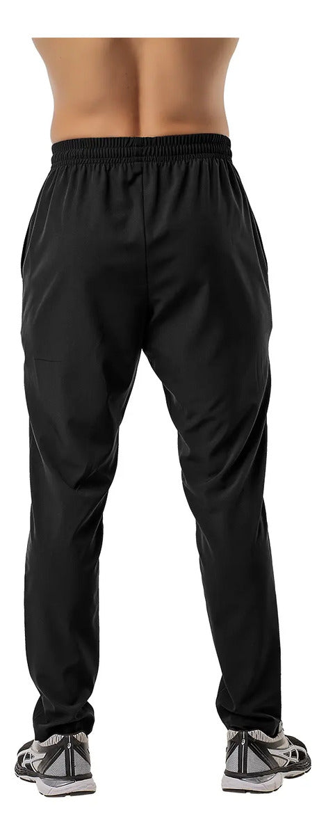 Pantalón Deportivo Microfibra Hombre Elite - Negro Xl
