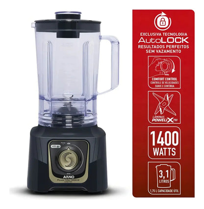 Licuadora Arno Power Max 3.1lts 1400w - Negro
