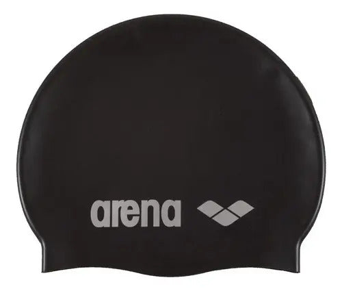 Gorra Natación Adultos Silicona Arena - Negro Liso Gorros De Natación