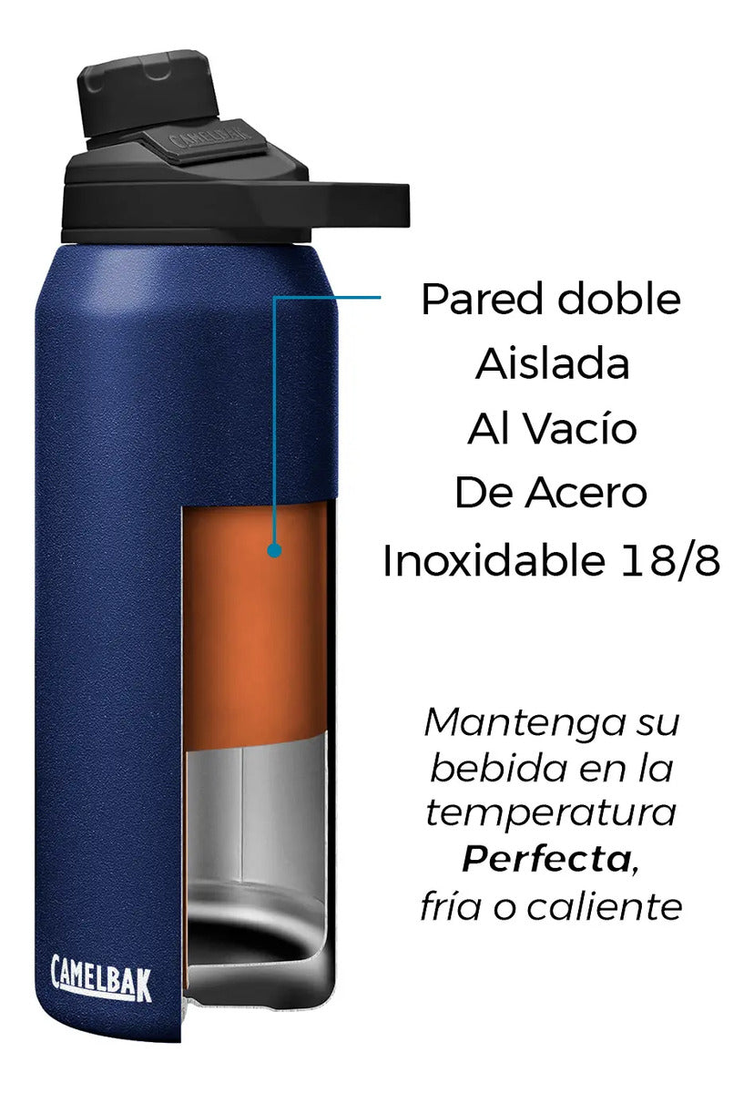 Botella Chute Mag Acero Inoxidable 600ml Camelbak - Azul Marino