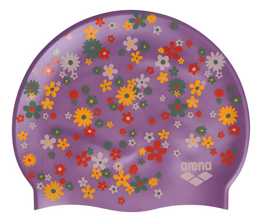 Gorra Natación Adulto Silicona Diseño Floral Arena - Lydia Vintage Floral Estampado Adultos