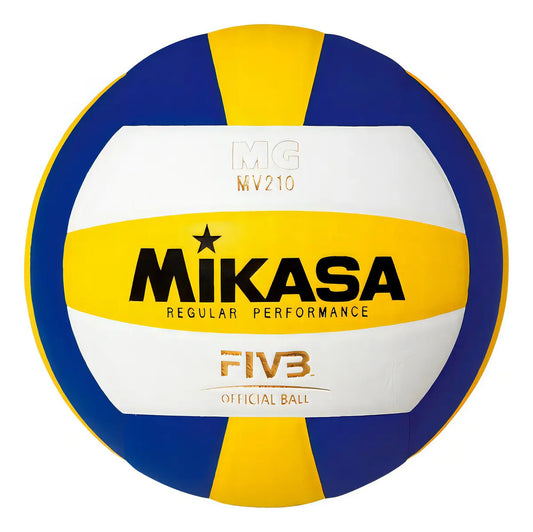 Pelota Voley Mv210 Cuero Tratado Mikasa Fivb - Azul