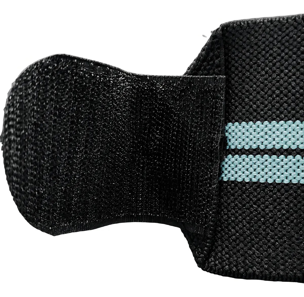 Muñequera Strap Ejercicio Con Pesas Rhino - Negro/celeste