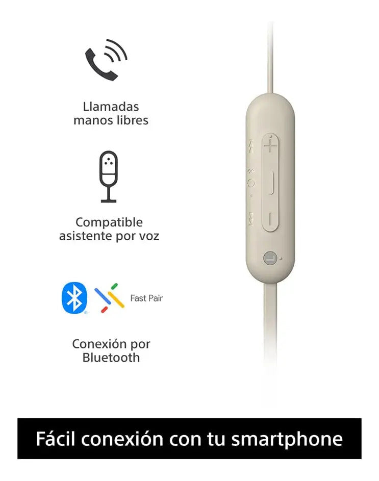 Auriculares Inalámbricos In Ear Sony Wi-c100 - Gris