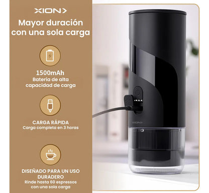 Cafetera Para Capsula Y Café Xion Portátil Xi-cm1 Negro