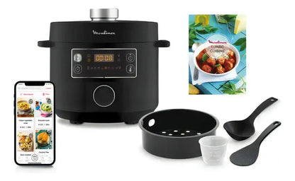 Olla Programable Multifunción Moulinex 5 L 10 Prog Negro