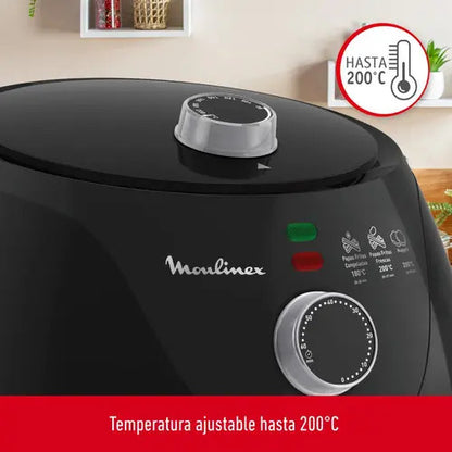Freidora Sin Aceite De Aire Moulinex Essential - Negro