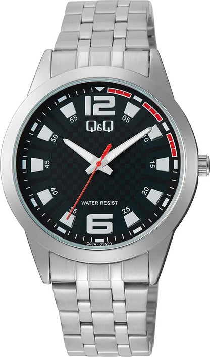 Reloj Q&q Metal Hombre 40mm C00a-015py - Plateado