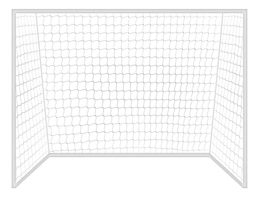Redes X2 Arco 4mm Fútbol 5 3,2x2,1m Uv Gismar - Blanco Optic
