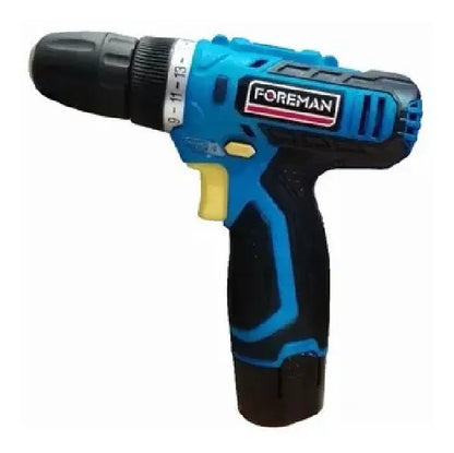 Atornillador Inalámbrico Foreman 12v Litio Azul