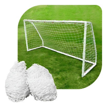 Redes X2 Para Mini Arco De Fútbol 80x50cm Gismar - Blanco