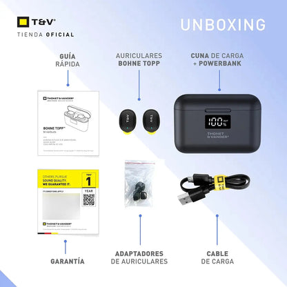 Auriculares In-ear Thonet & Vander Bohne Topp - Negro