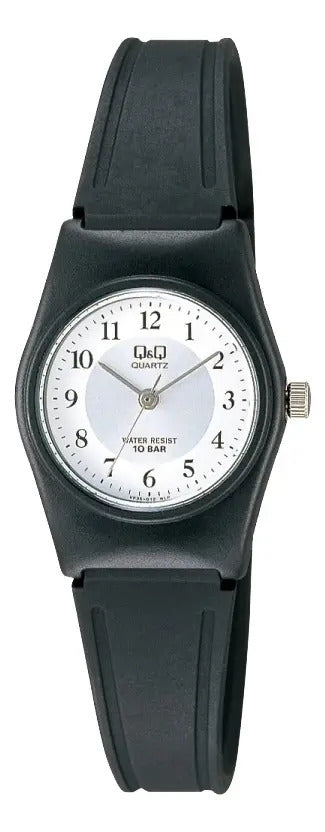 Reloj Q&q Silicona Dama 24mm Vp35j012y - Negro