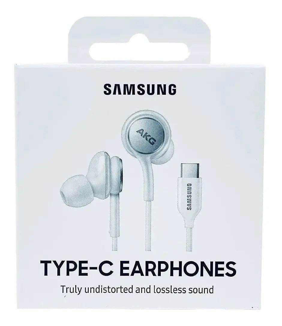 Auriculares Samsung By Akg Original Tipo C - Blanco