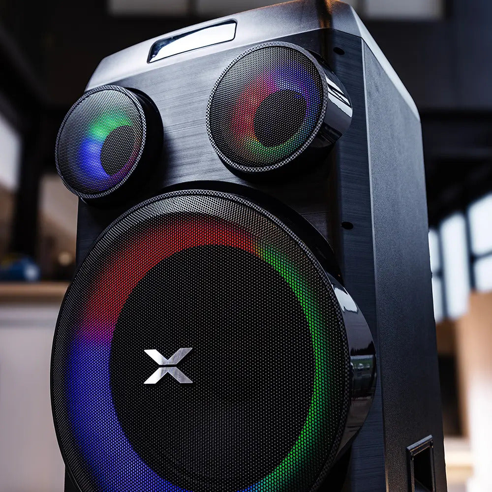Sistema De Audio Xion 28000w Pmpo Recargable Xi-xt980 Negro