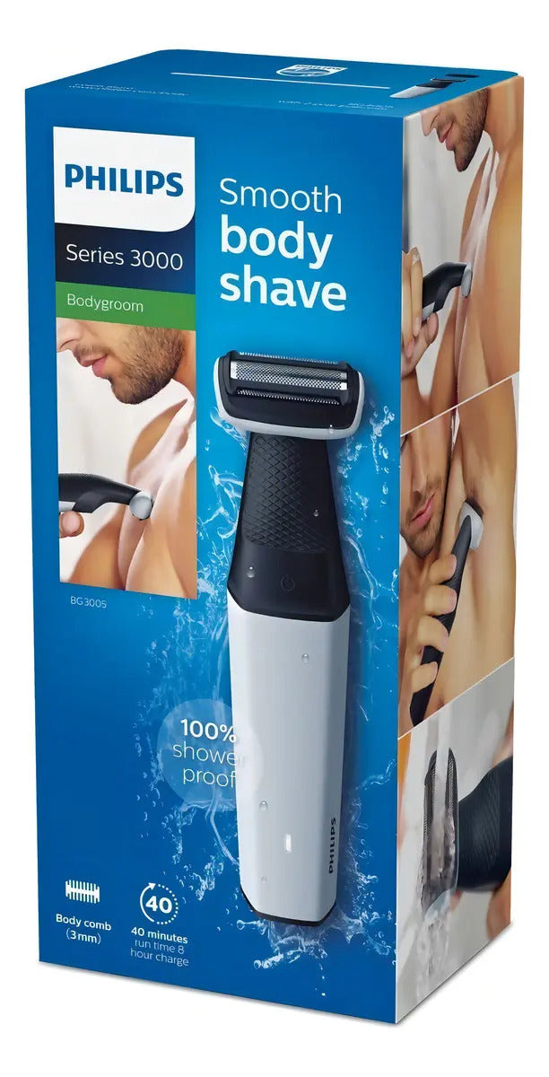 Afeitadora Corporal Philips Bodygroom Bg3005 - Blanco/negro