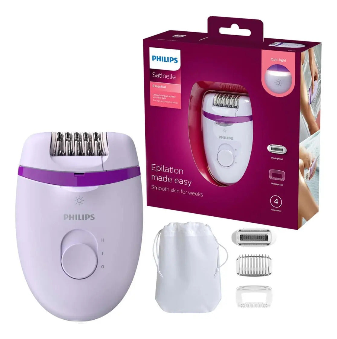 Depilatoria Philips Satinelle Essential Bre275