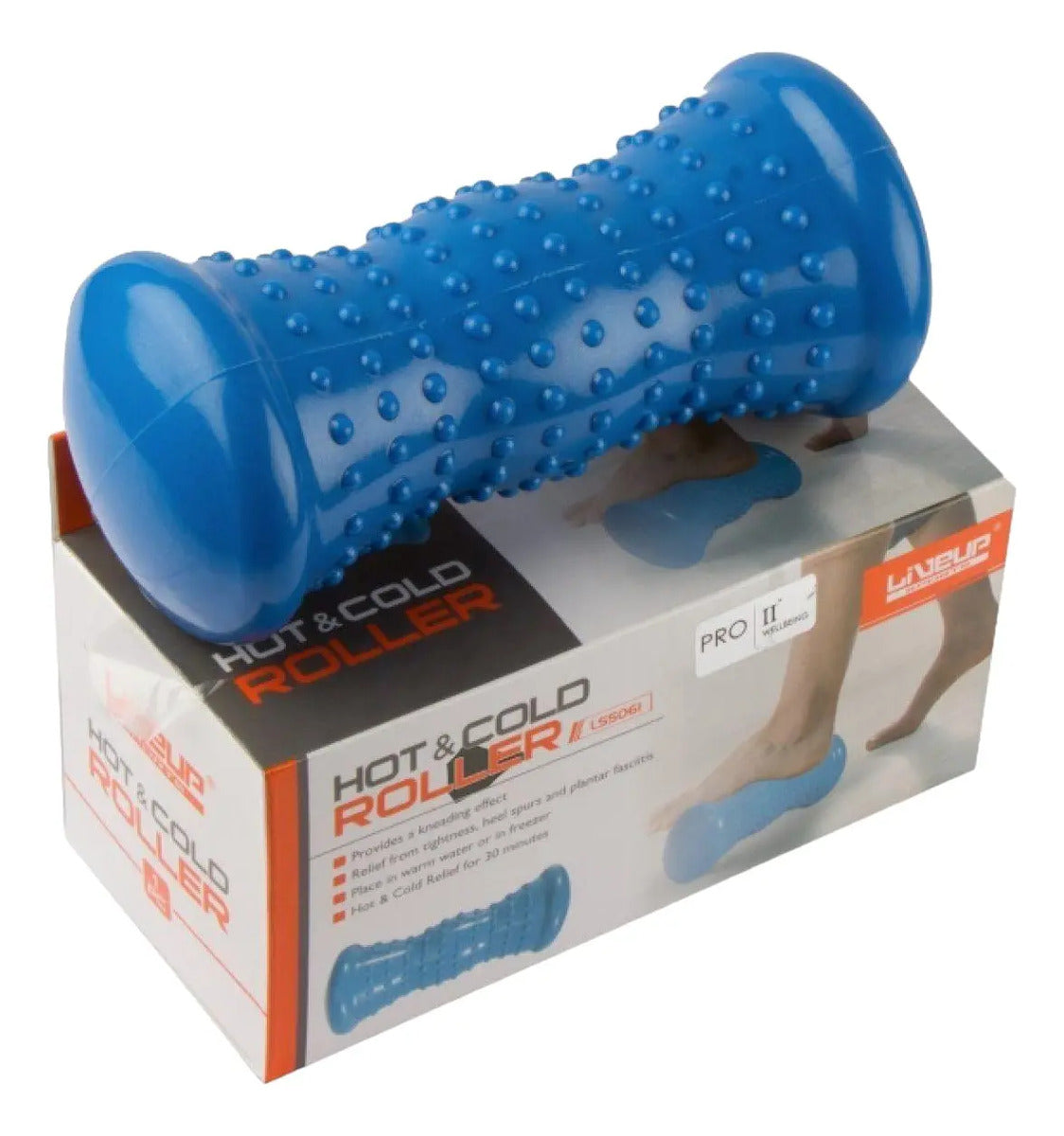 Rolo Para Pie Arco Fascitis Plantar Livepro - Azul