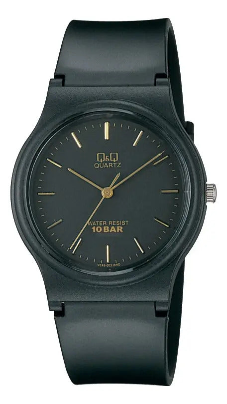 Reloj Q&q Silicona Hombre 34mm Vp46j003y - Negro