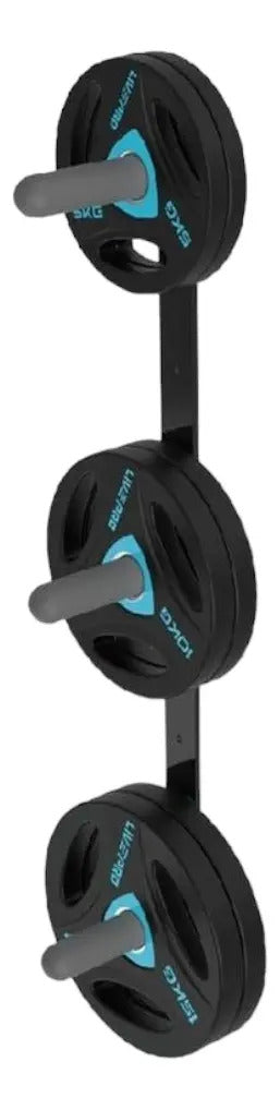Soporte Para Discos Olímpicos 3 Posiciones Livepro Negro