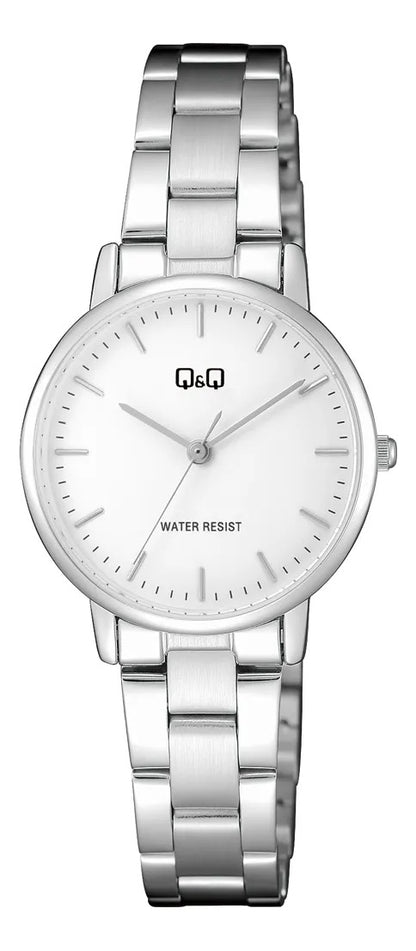 Reloj Q&q Metal Dama 31mm C65a-005py - Plateado
