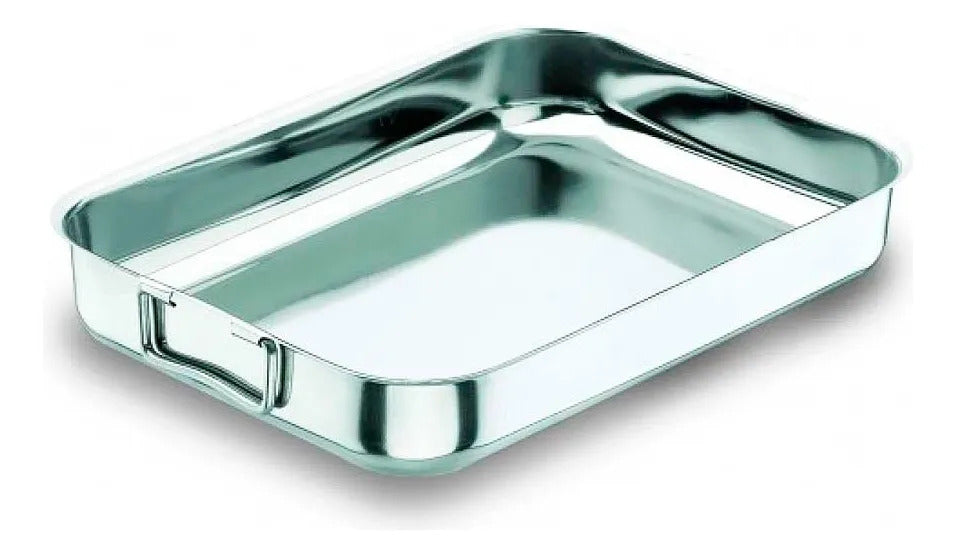 Asadera Prisma De Acero Inox 45 X 36 X 6 Cm