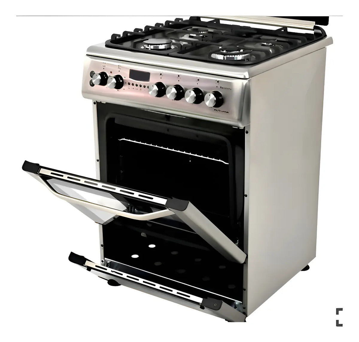 Cocina Combinada Futura Barcelona Fut-60cm4x - Acero Inox