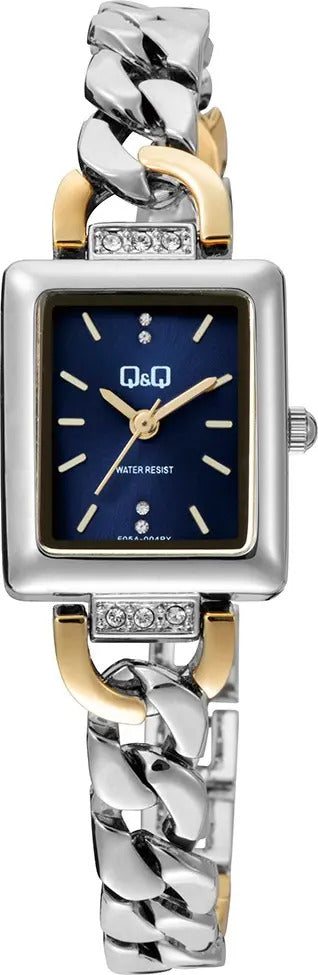 Reloj Q&q Metal Dama 20mm F05a-004py - Plateado