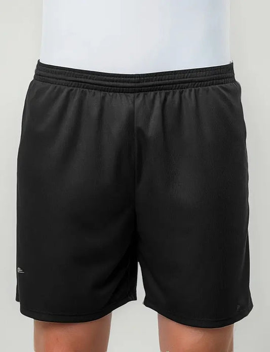 Short Adulto Deportivo Fútbol Cintura Elástica Elite Negro L