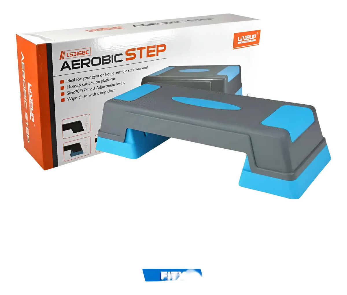 Step C Regulable Fitness Pilates Gym Livepro - Azul