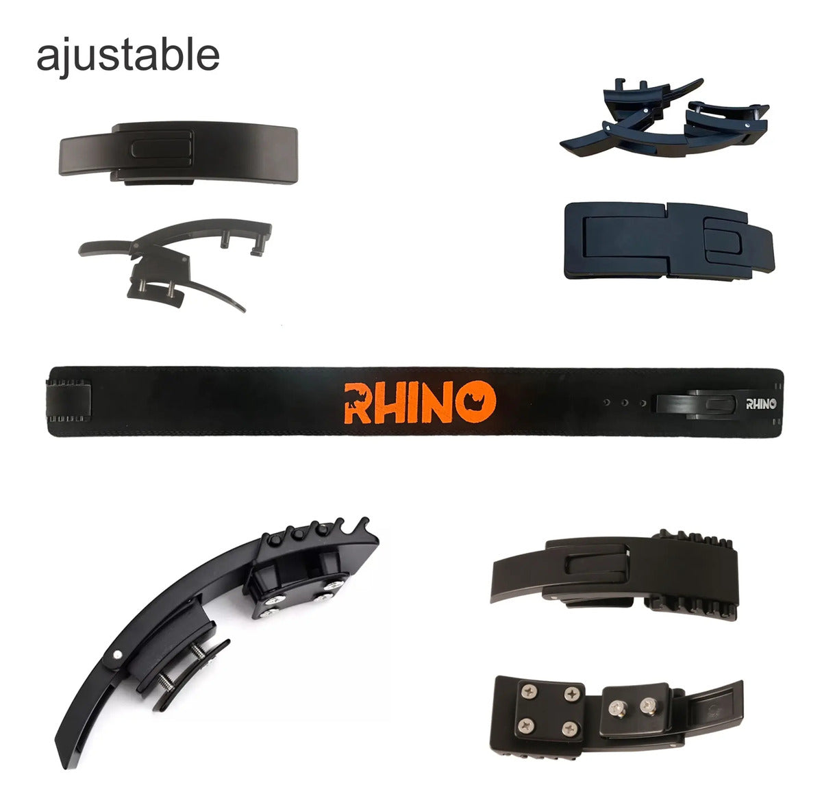 Cinturón De Levantamiento Y Fuerza Pro Rhino - Negro