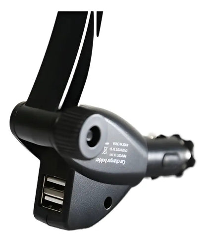 Cargador Con Soporte Para Auto Ripcolor - Negro