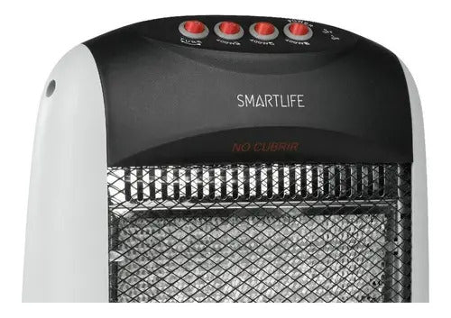Estufa Halógena Smartlife 1200w Giratoria Sl-hh120 Negro