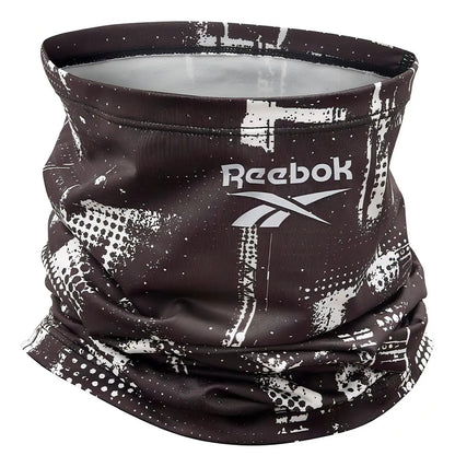 Cuello Térmico Running Reebok - Negro Estampado Talle Unico