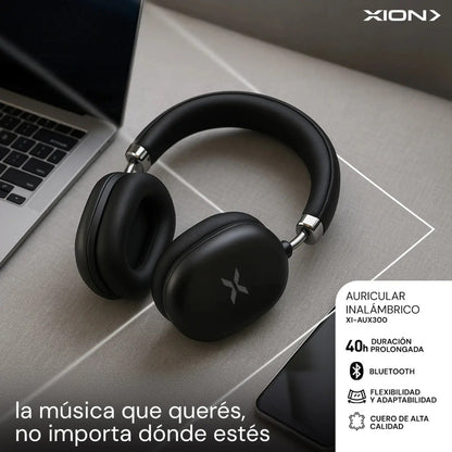 Auriculares Inalámbricos Xion 40hs Duración Xi-aux300 Negro
