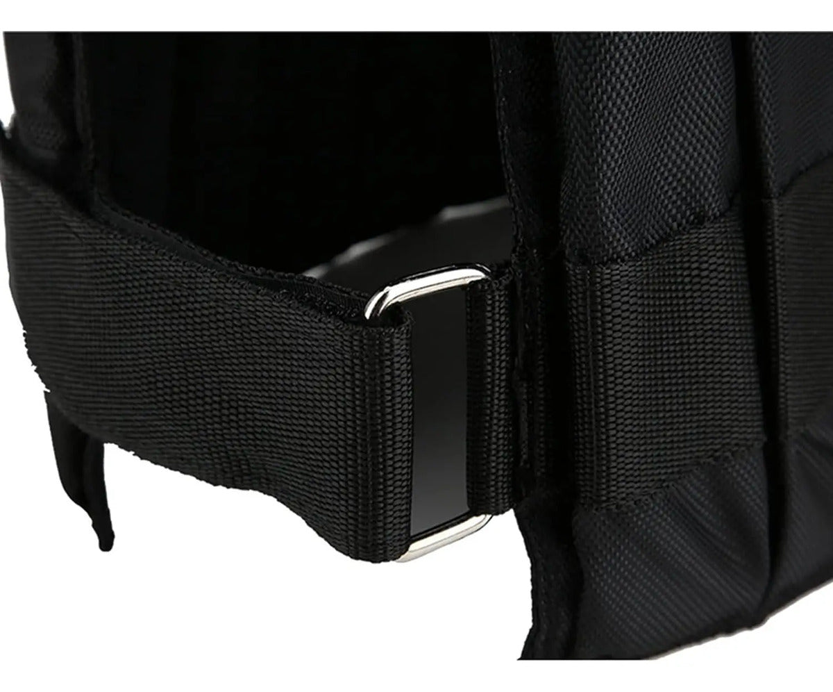Chaleco Con Peso Ajustable 10kg Rhino - Negro
