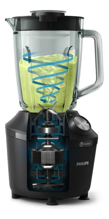 Licuadora Philips 600w 1,25 L 2 Vel Hr2291/41 - Negro