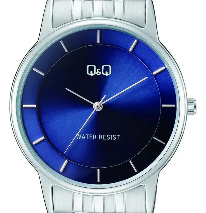 Reloj Q&q Metal Hombre 39mm C62a-001py - Plateado