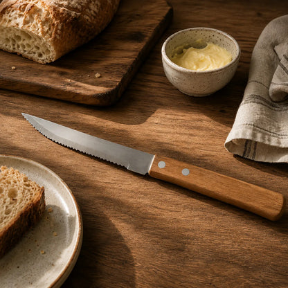 12 Cuchillos De Carne Mango Madera Kutt