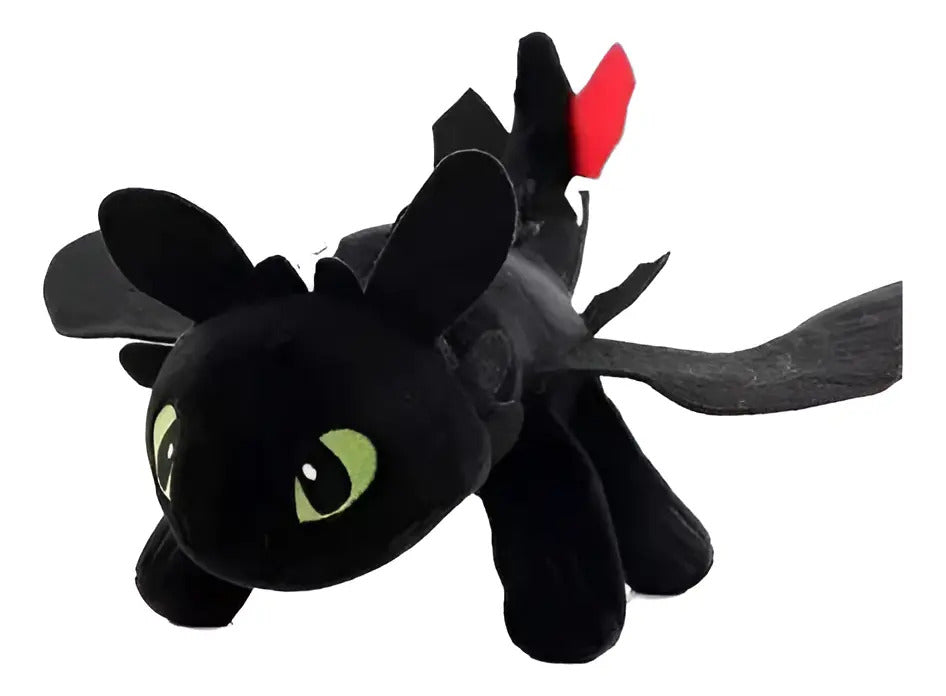 Peluche Chimuelo 25cm Dragón Dr009 - Negro